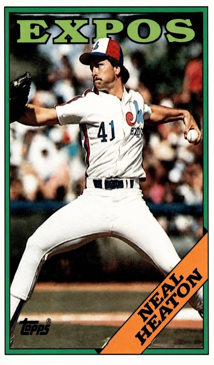 1988 Topps Baseball Neal Heaton #765 PSA 8