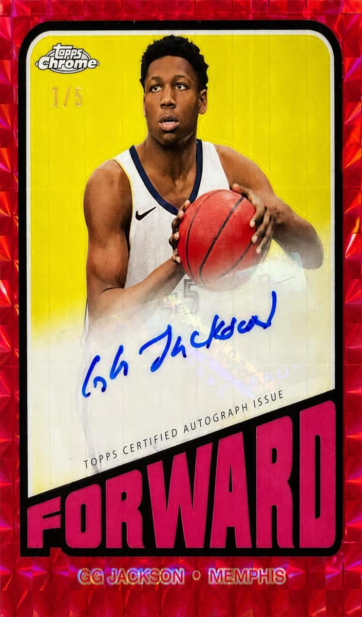 2023 Topps Chrome Basketball Red Refractor GG Jackson #TA-GGJ