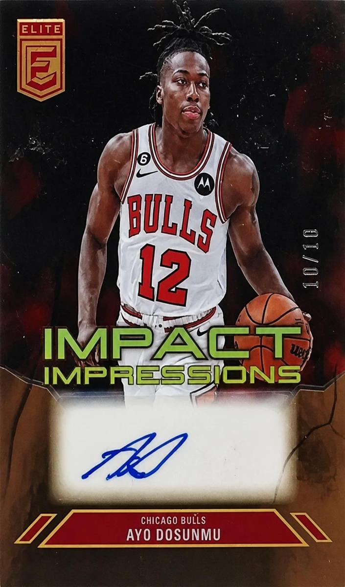 2023 Donruss Elite Basketball Gold Ayo Dosunmu #II-AYO