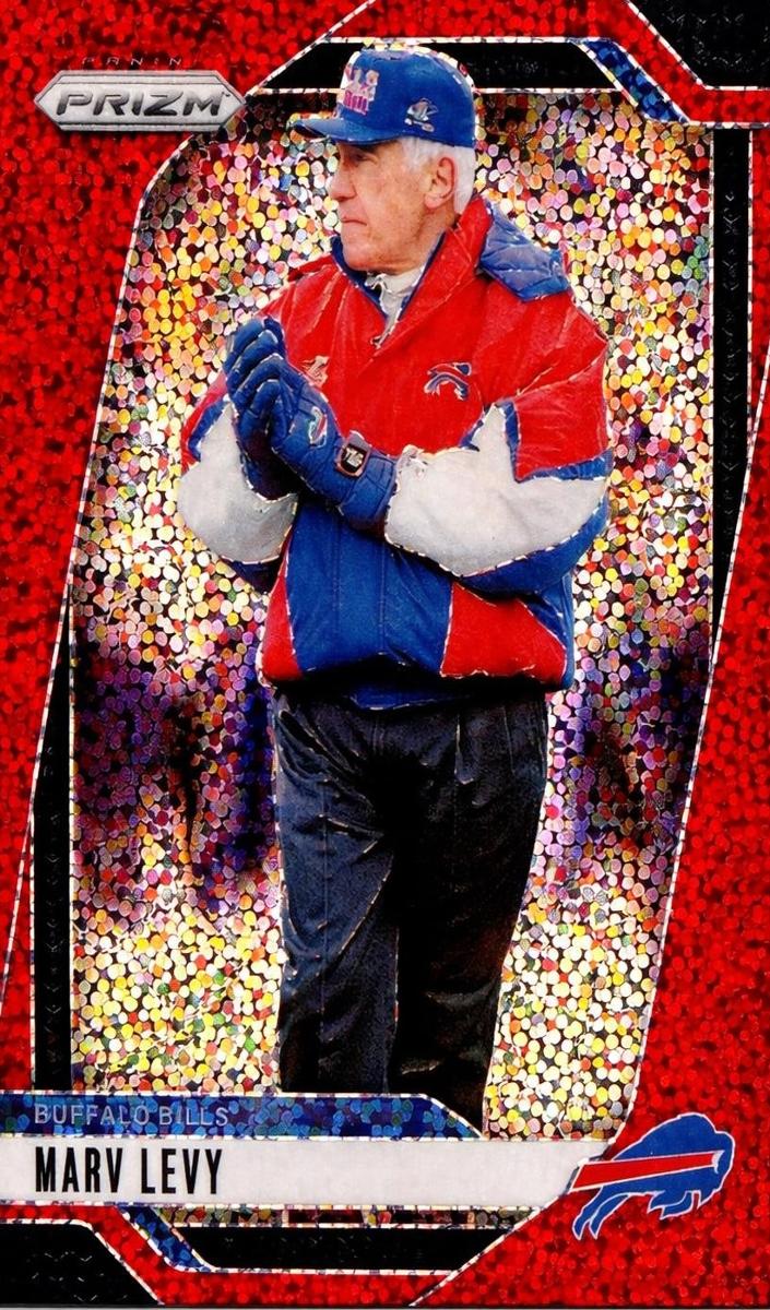 2024 Panini Prizm Football Red Sparkle Marv Levy #34