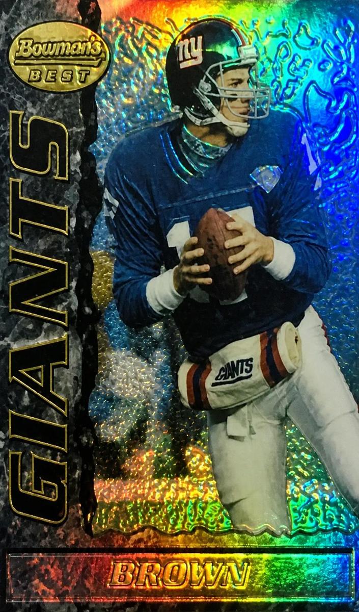 1995 Bowman's Best Football Refractor Dave Brown #20