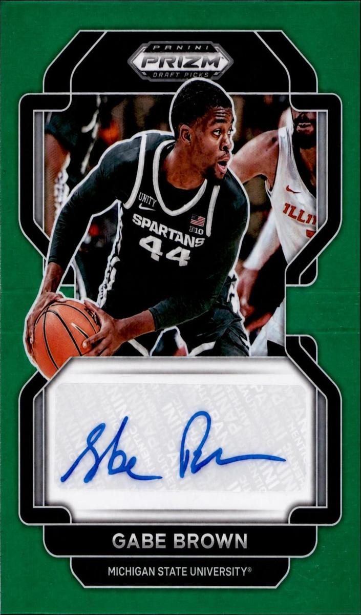 2022 Panini Prizm Draft Picks Basketball Green Gabe Brown #DP-GBR