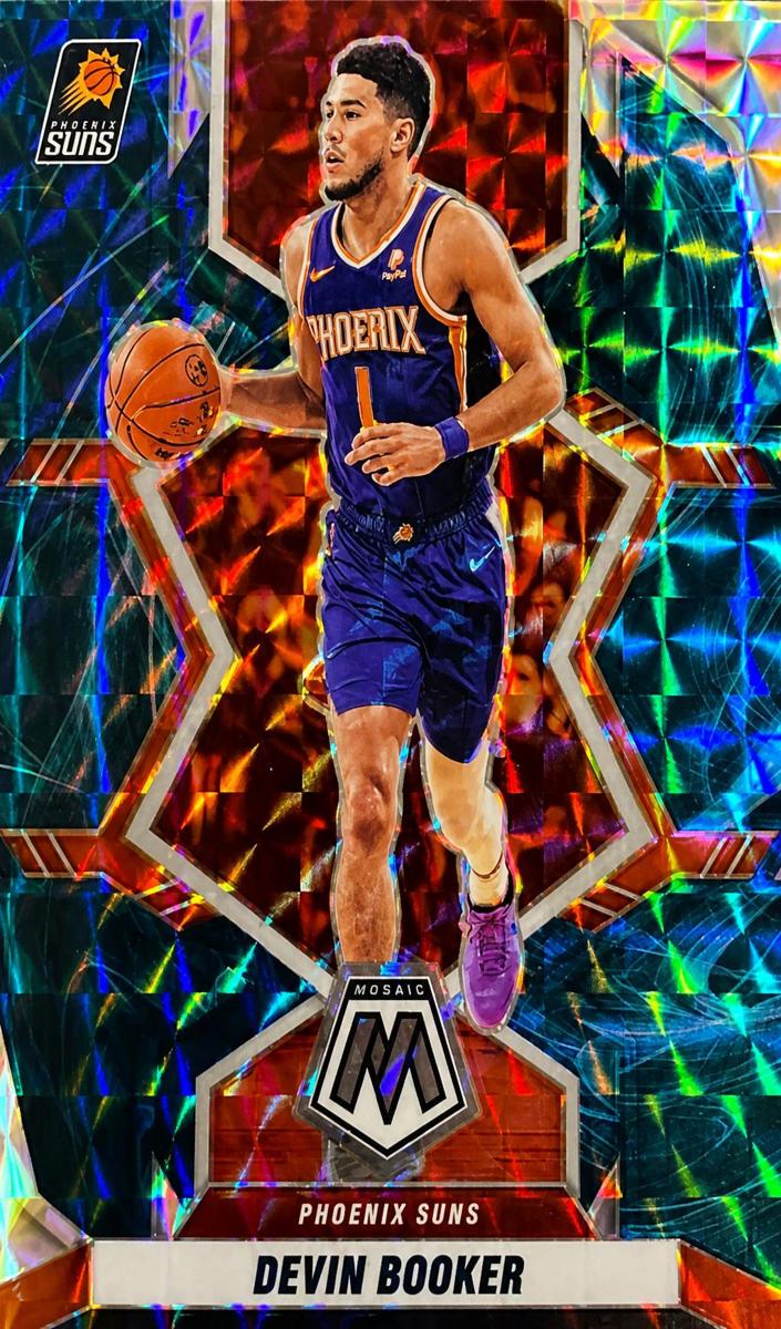 2021 Panini Mosaic Basketball Genesis Devin Booker #193 PSA 9