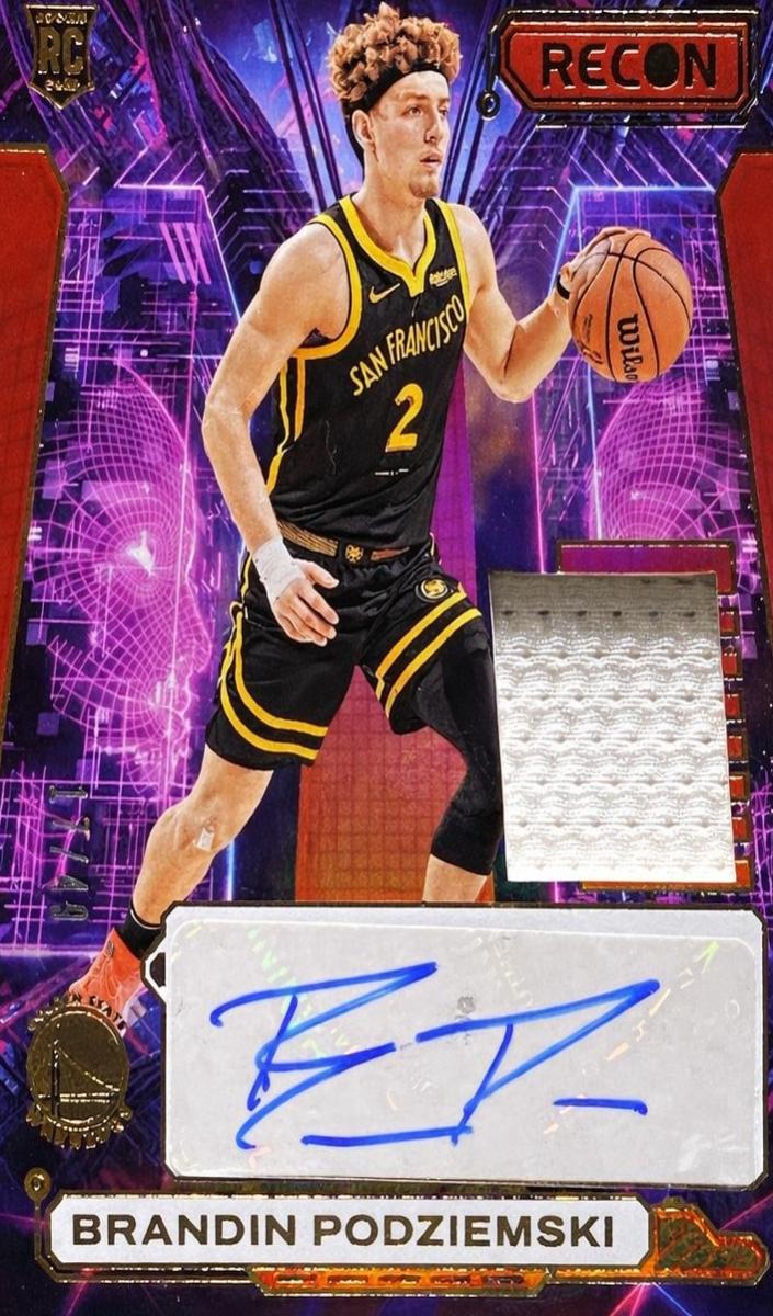 2023 Panini Recon Basketball Red Brandin Podziemski #NPA-POD
