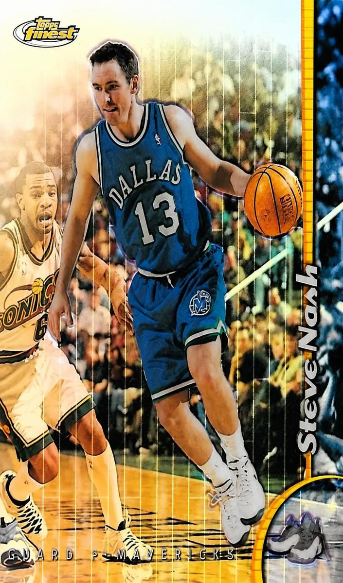 1998 Topps Finest Basketball Refractor Steve Nash #218 SGC 7.5