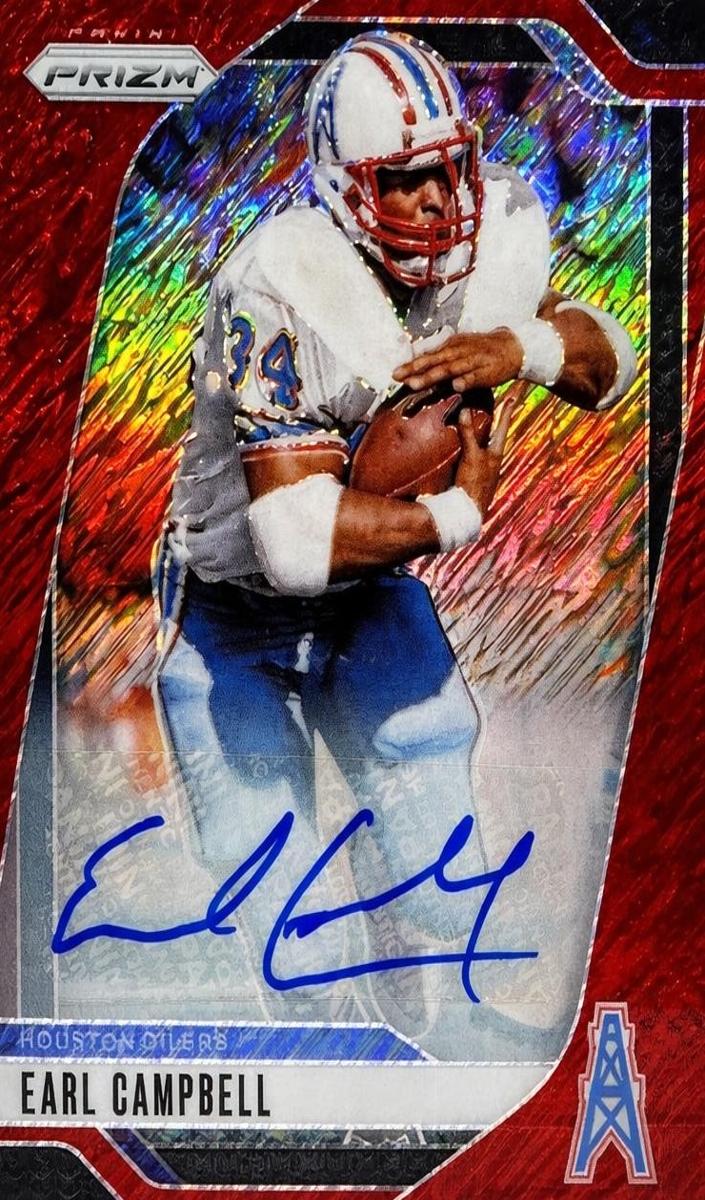 2024 Panini Prizm Football Red Shimmer Earl Campbell #297