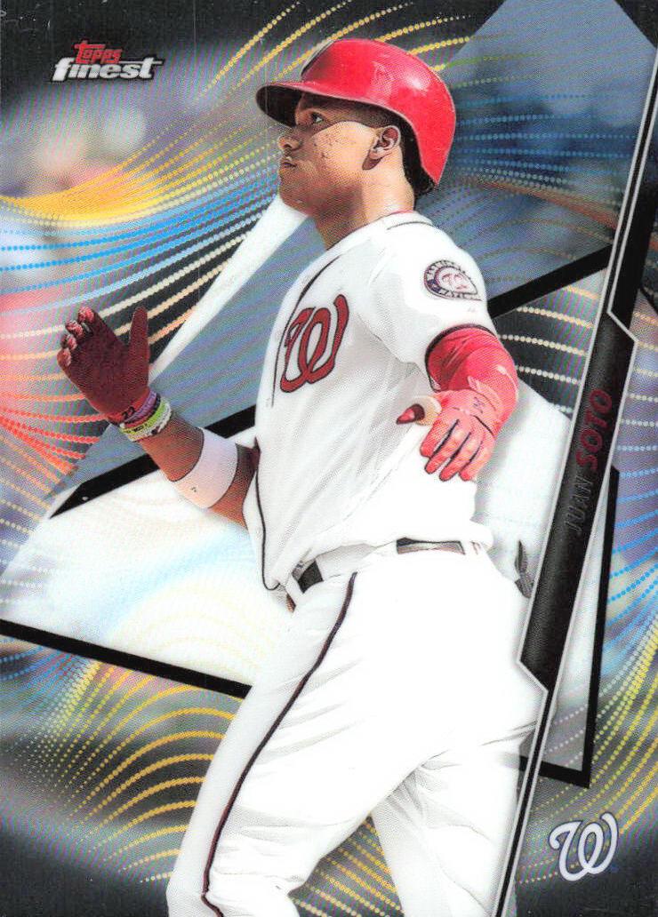 2020 Topps Finest Baseball Juan Soto #14 PSA 9