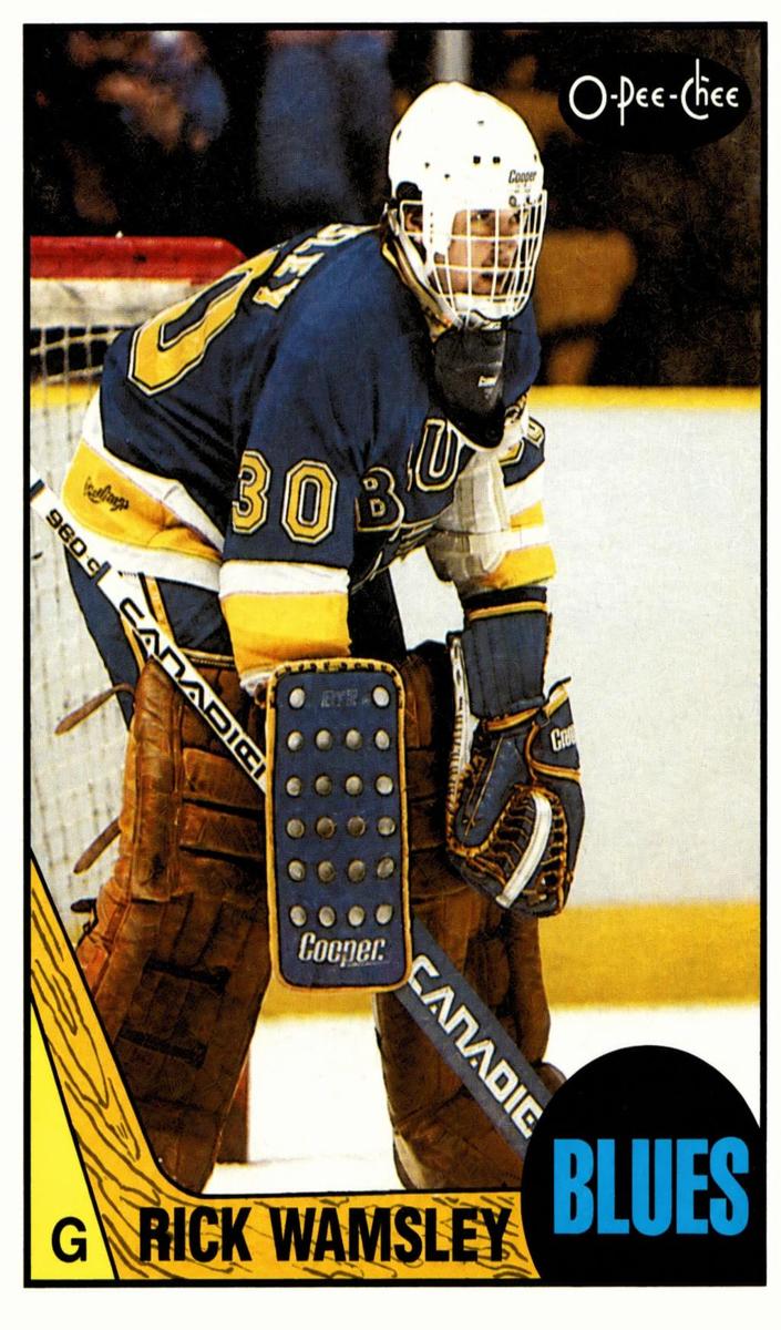 1987 O-Pee-Chee Hockey Rick Wamsley #65 PSA 10