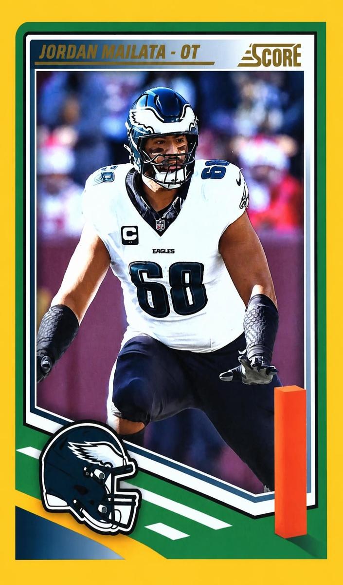 2025 Panini Score Football Orange Jordan Mailata #129
