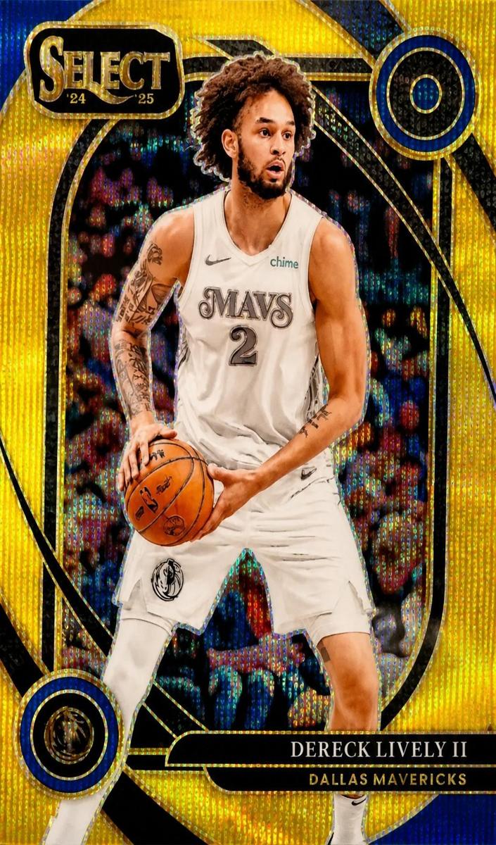 2024 Panini Select Basketball Gold Wave Dereck Lively II #217