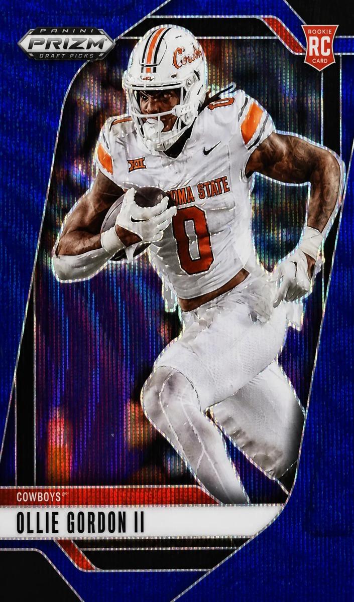 2025 Panini Prizm Draft Picks Football Blue Wave Ollie Gordon II #88