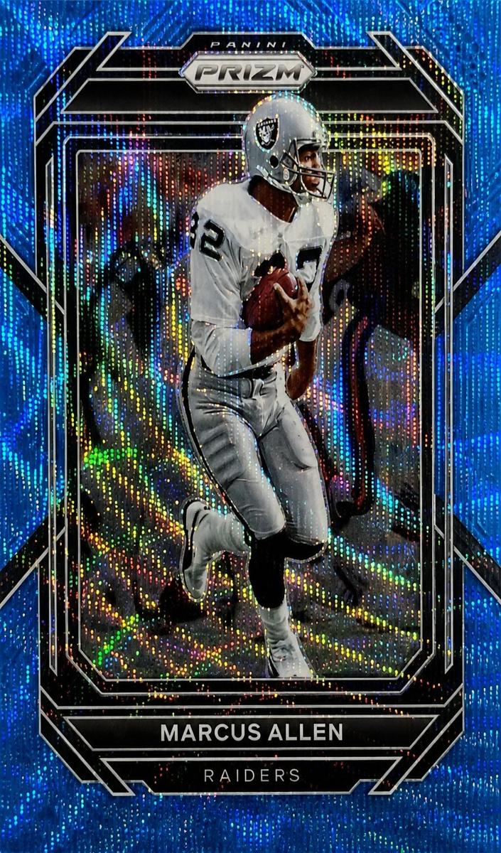 2022 Panini Prizm Football Blue Wave Marcus Allen #177