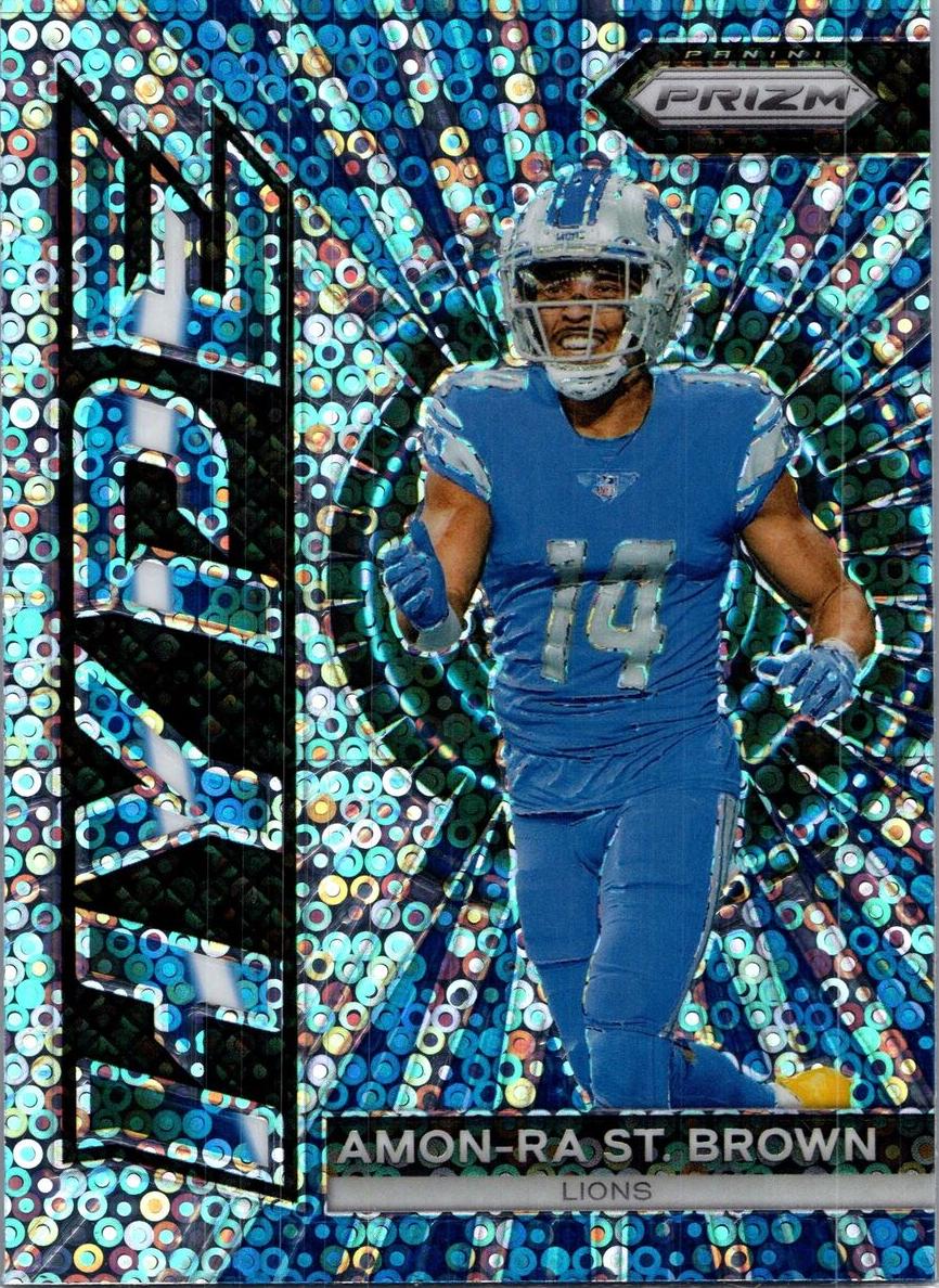 2023 Panini Prizm Football No Huddle Amon-Ra St. Brown #H-9 PSA 9