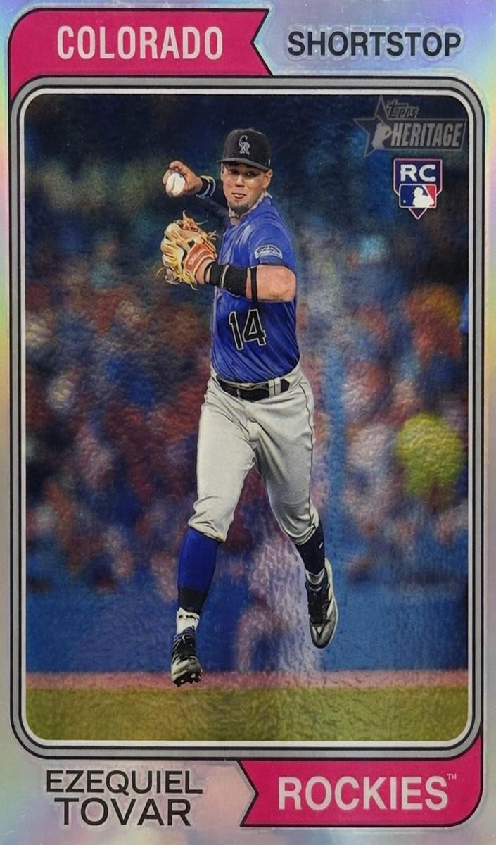 2023 Topps Heritage Baseball Refractor Ezequiel Tovar #317