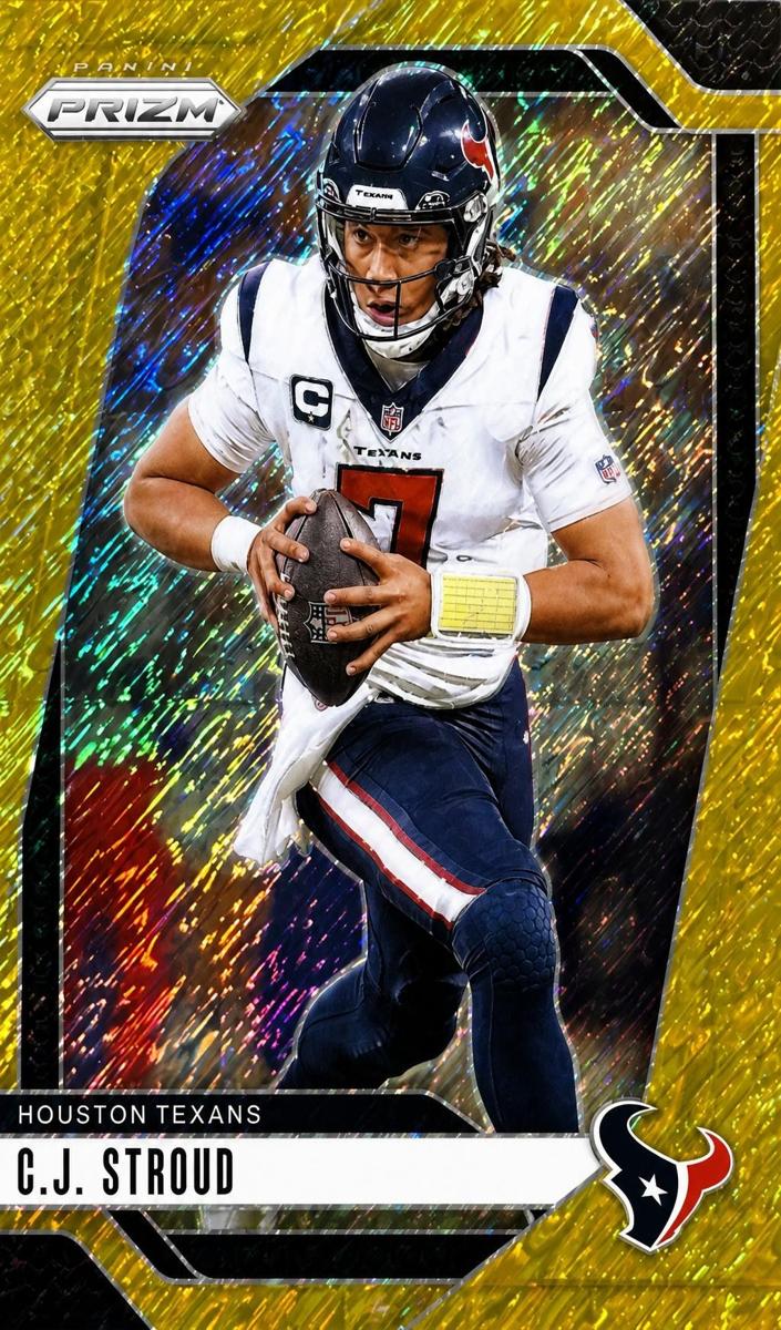 2024 Panini Prizm Football Gold Shimmer C.J. Stroud #111