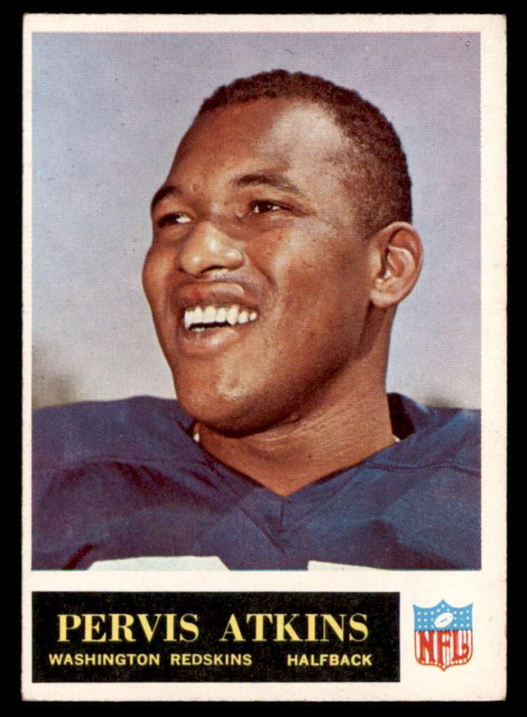 1965 Philadelphia Football Pervis Atkins #184 PSA 8