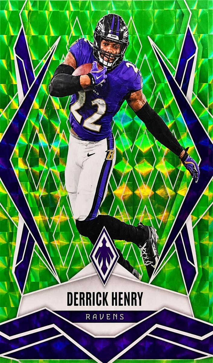 2025 Panini Phoenix Football Lime Green Pyramids Derrick Henry #10