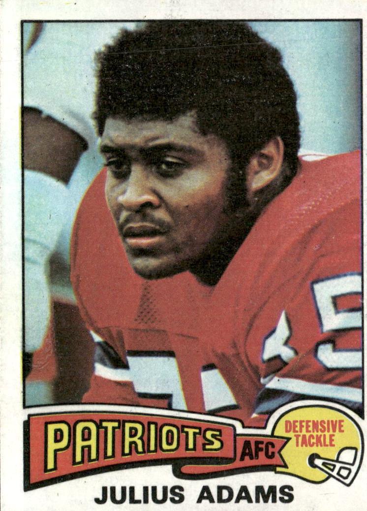 1975 Topps Football Julius Adams #73