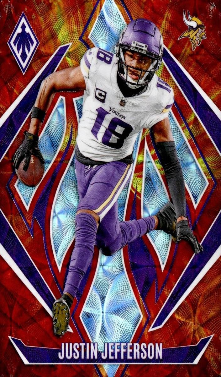 2024 Panini Phoenix Football FireBurst Justin Jefferson #91