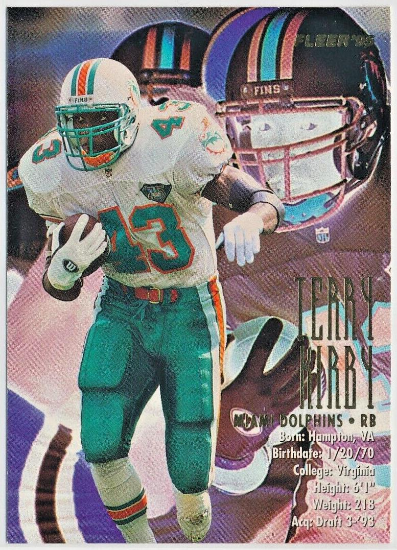 1995 Fleer Football Terry Kirby #221