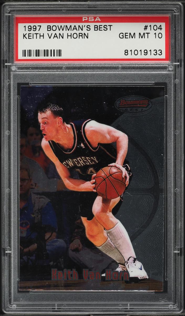 1997 Bowman's Best Basketball Keith Van Horn #104 PSA 10