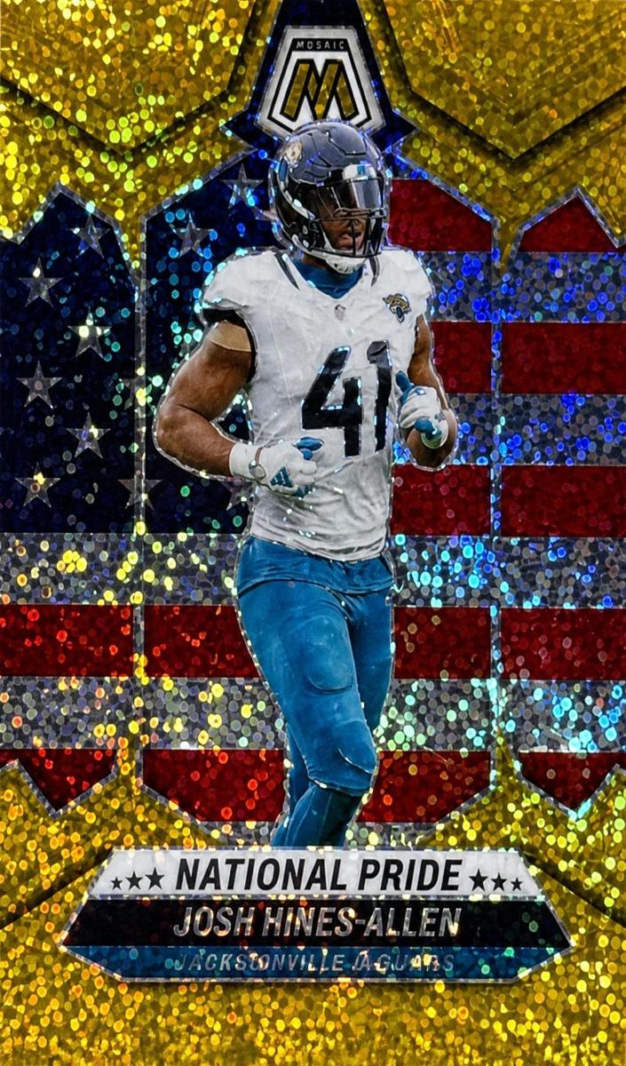 2024 Panini Mosaic Football Gold Sparkle Josh Hines-Allen #268