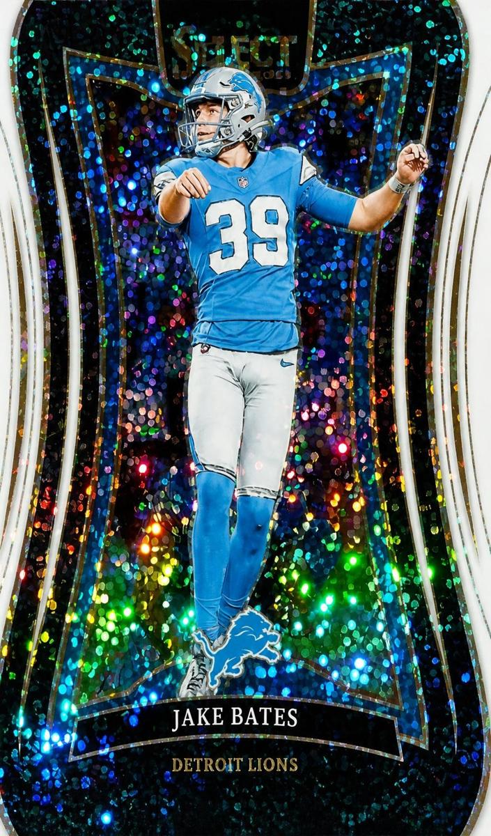 2024 Panini Select Football White Sparkle Jake Bates #345