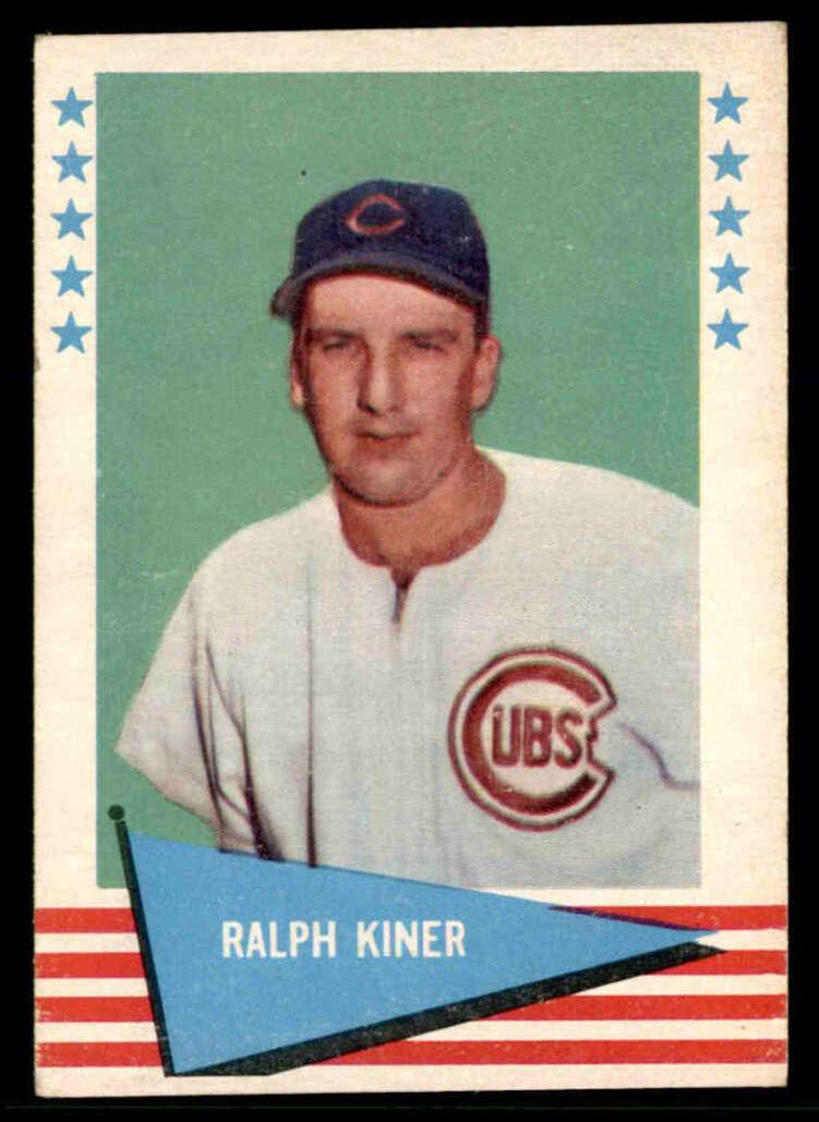 1961 Fleer Baseball Ralph Kiner #50 PSA 8