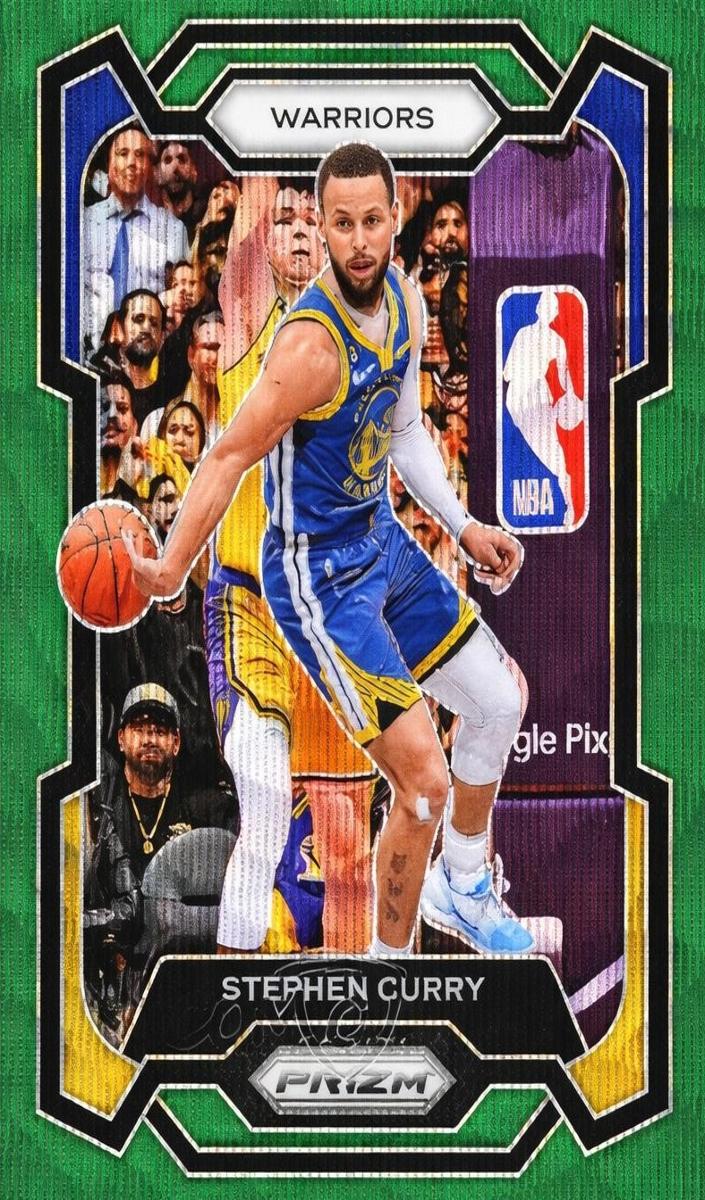 2023 Panini Prizm Basketball Green Wave Stephen Curry #119 PSA 10