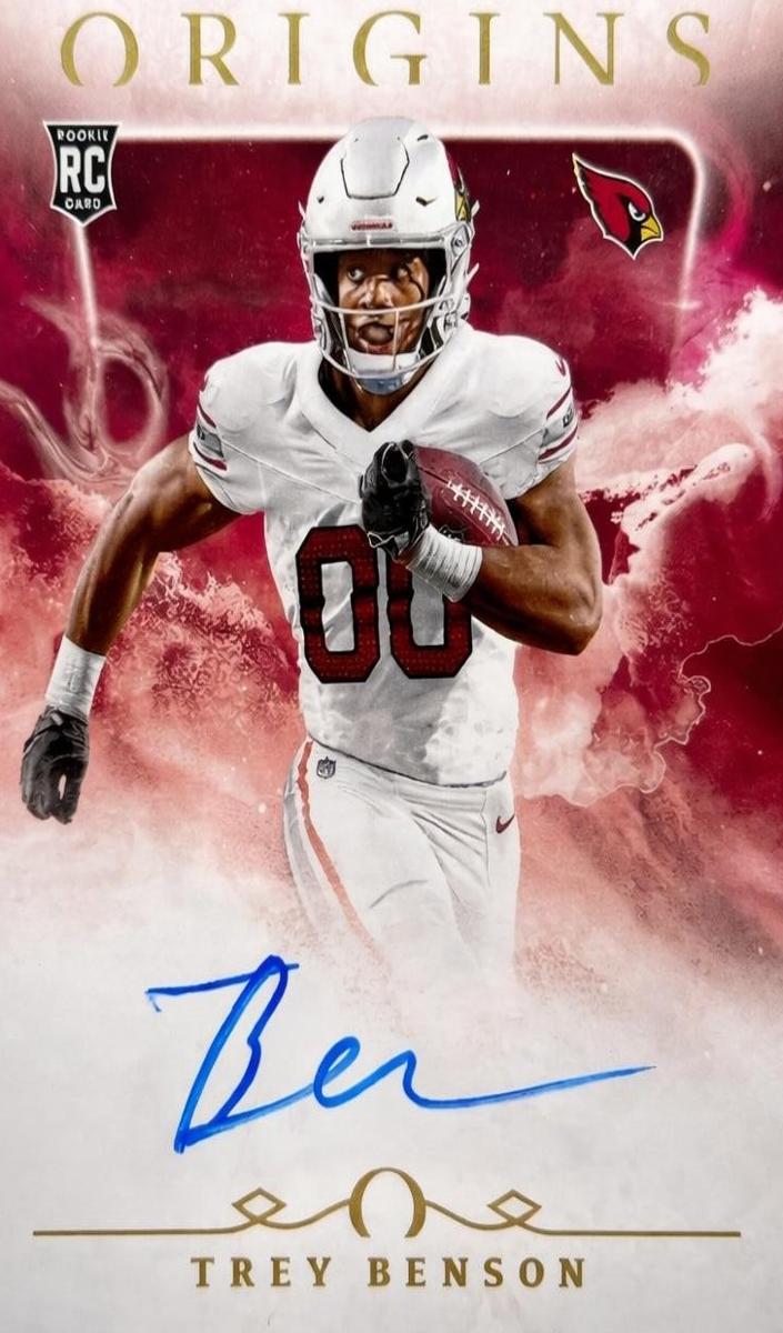 2024 Panini Origins Football Trey Benson #RAU-TBE SGC 9