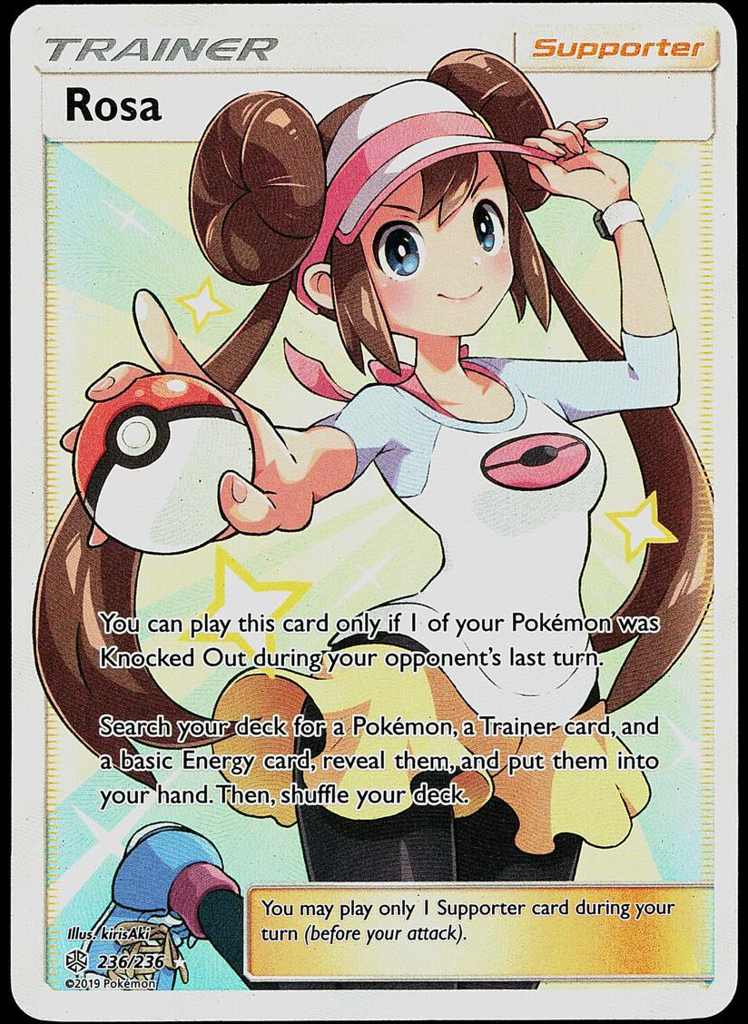 2019 Pokemon Sun & Moon Cosmic Eclipse Rosa #236 PSA 9