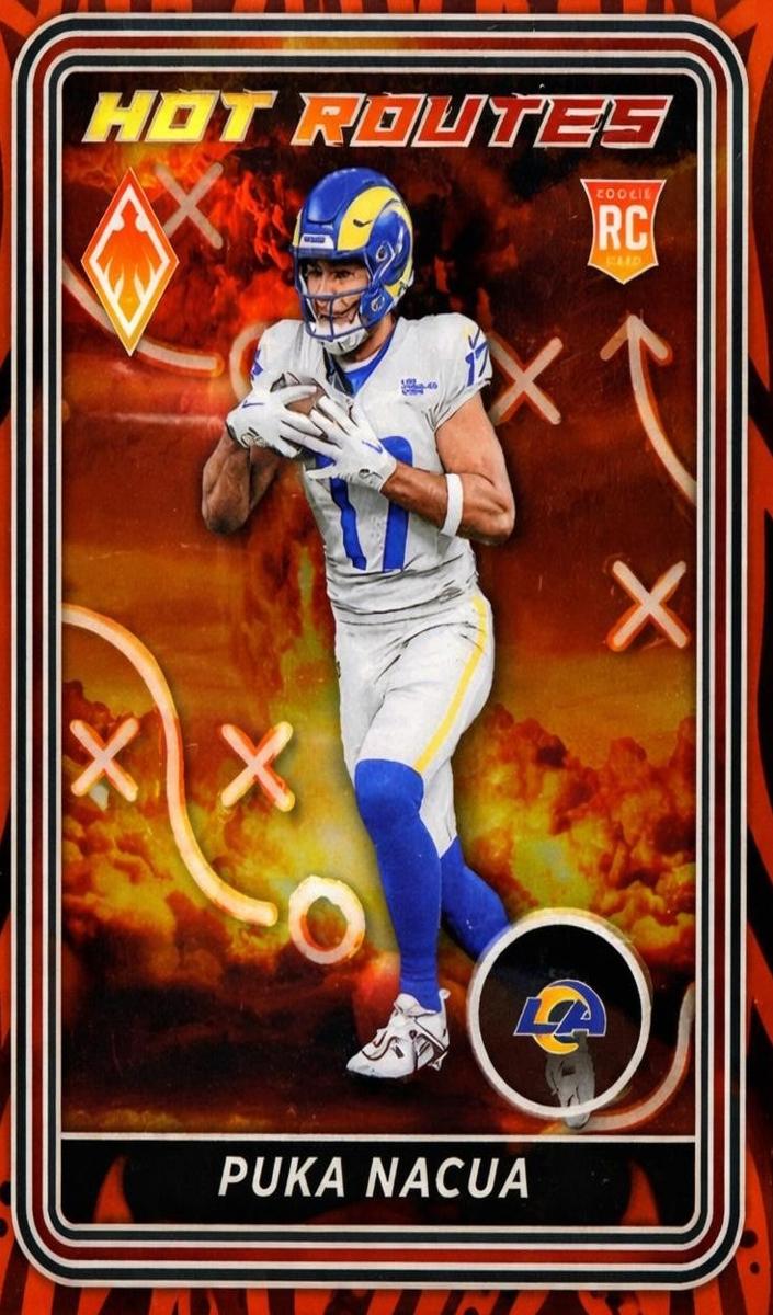 2023 Panini Phoenix Football Orange Puka Nacua #HR-26