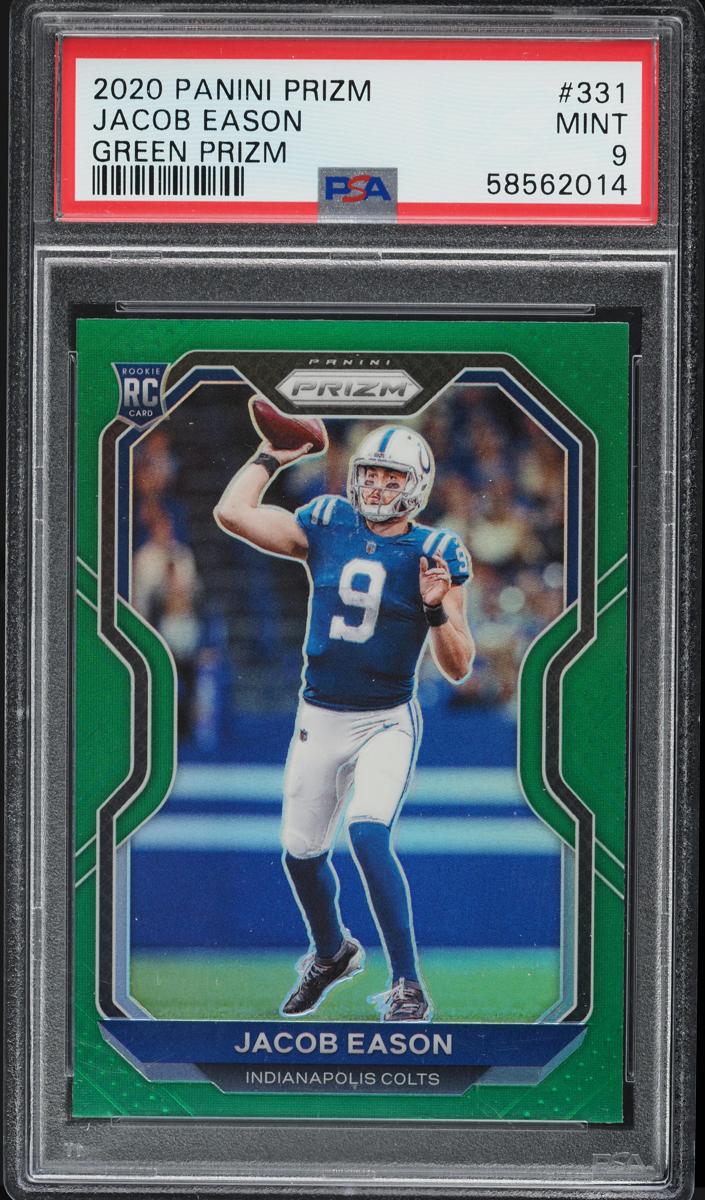 2020 Panini Prizm Football Green Jacob Eason #331