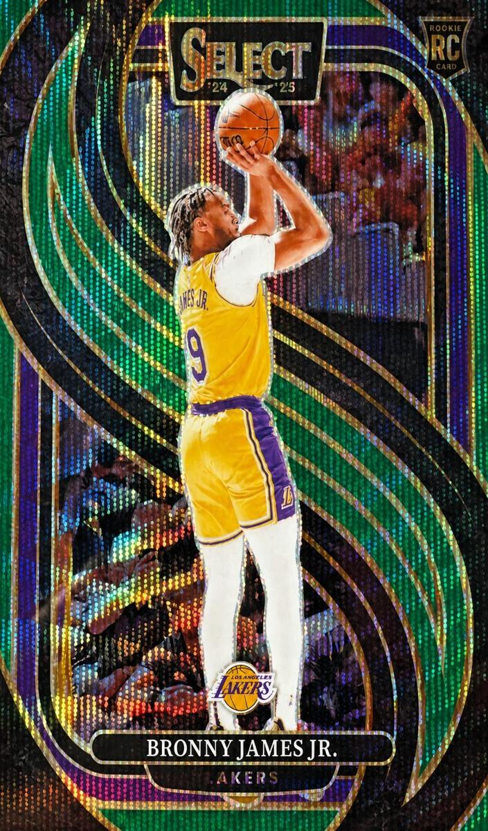 2024 Panini Select Basketball Green Wave Bronny James Jr. #179 PSA 9