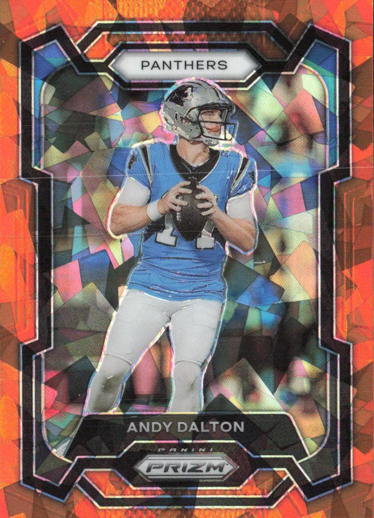 2023 Panini Prizm Football Orange Ice Andy Dalton #38