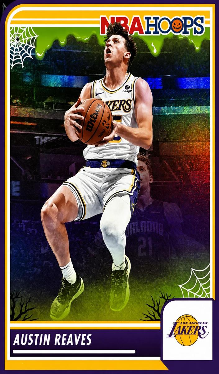 2023 Panini Haunted Hoops Basketball Holo Webs Austin Reaves #120 PSA 10