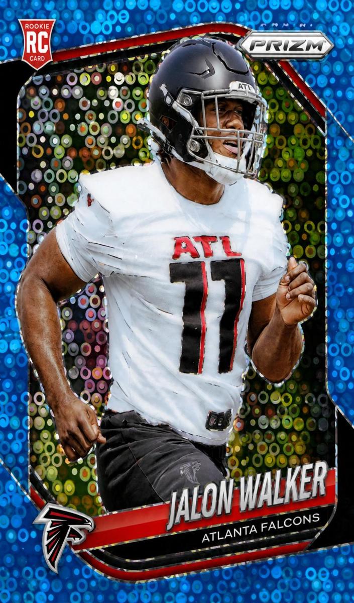 2025 Panini Prizm Football No Huddle Blue Jalon Walker #398