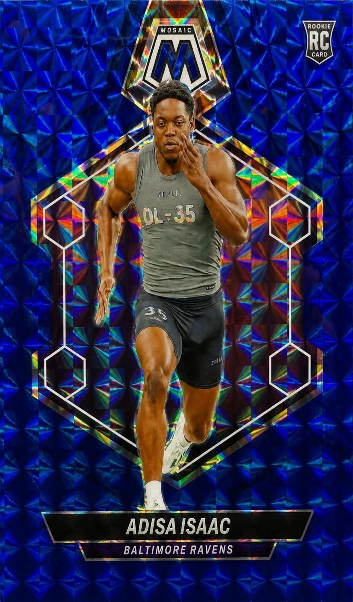 2024 Panini Mosaic Football Blue Adisa Isaac #374