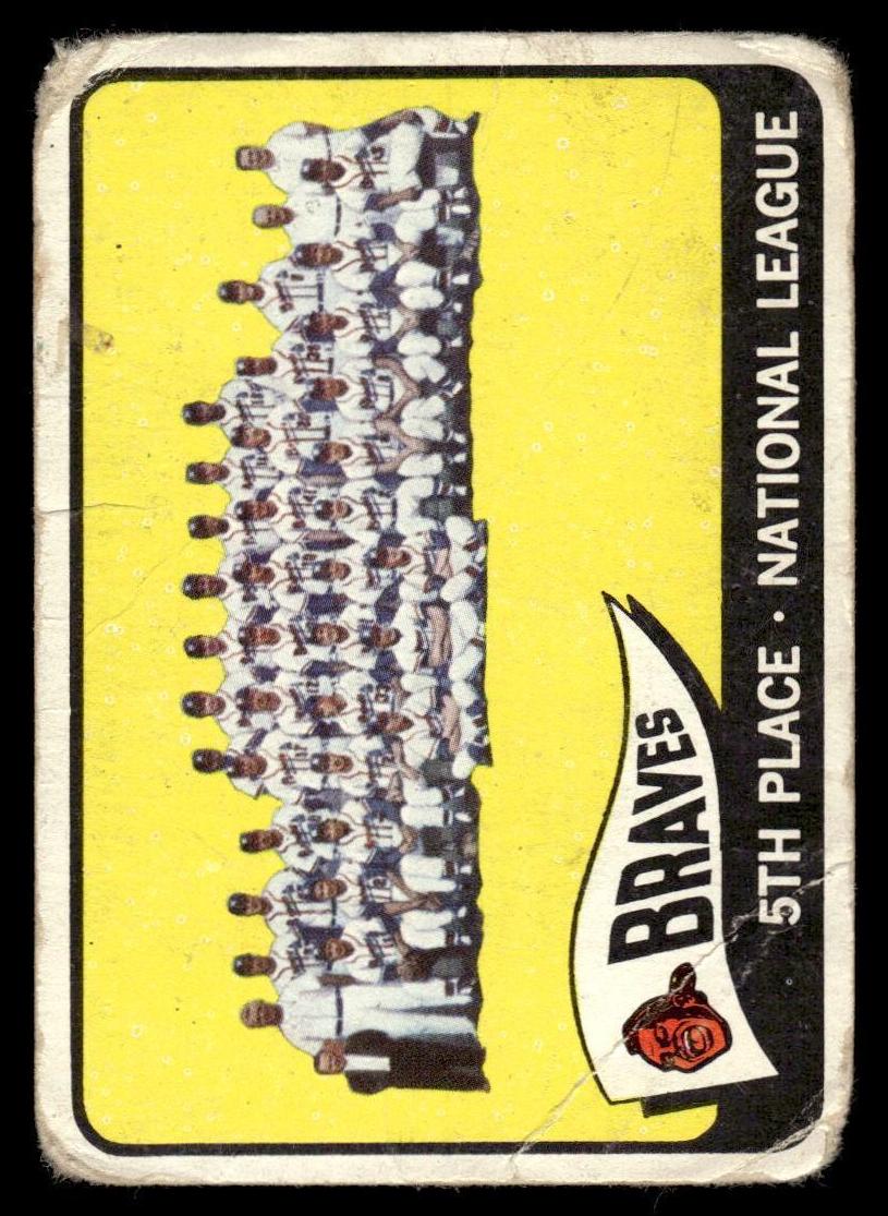 1965 Topps Baseball Braves Team #426 PSA 8
