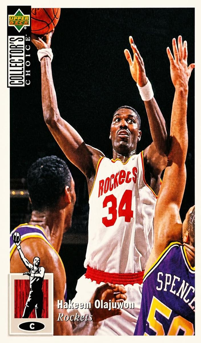 1994 Upper Deck Collector's Choice Basketball Hakeem Olajuwon #34