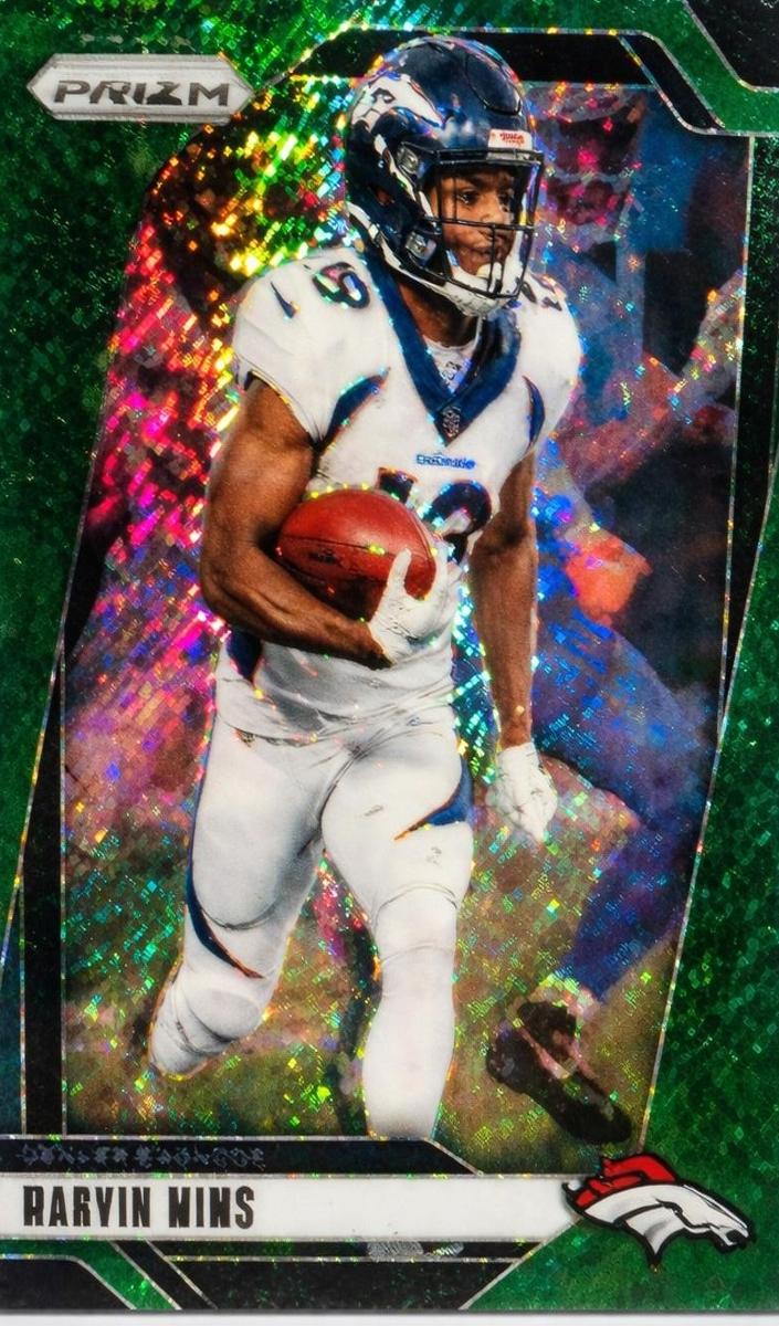 2024 Panini Prizm Football Green Shimmer Marvin Mims #88