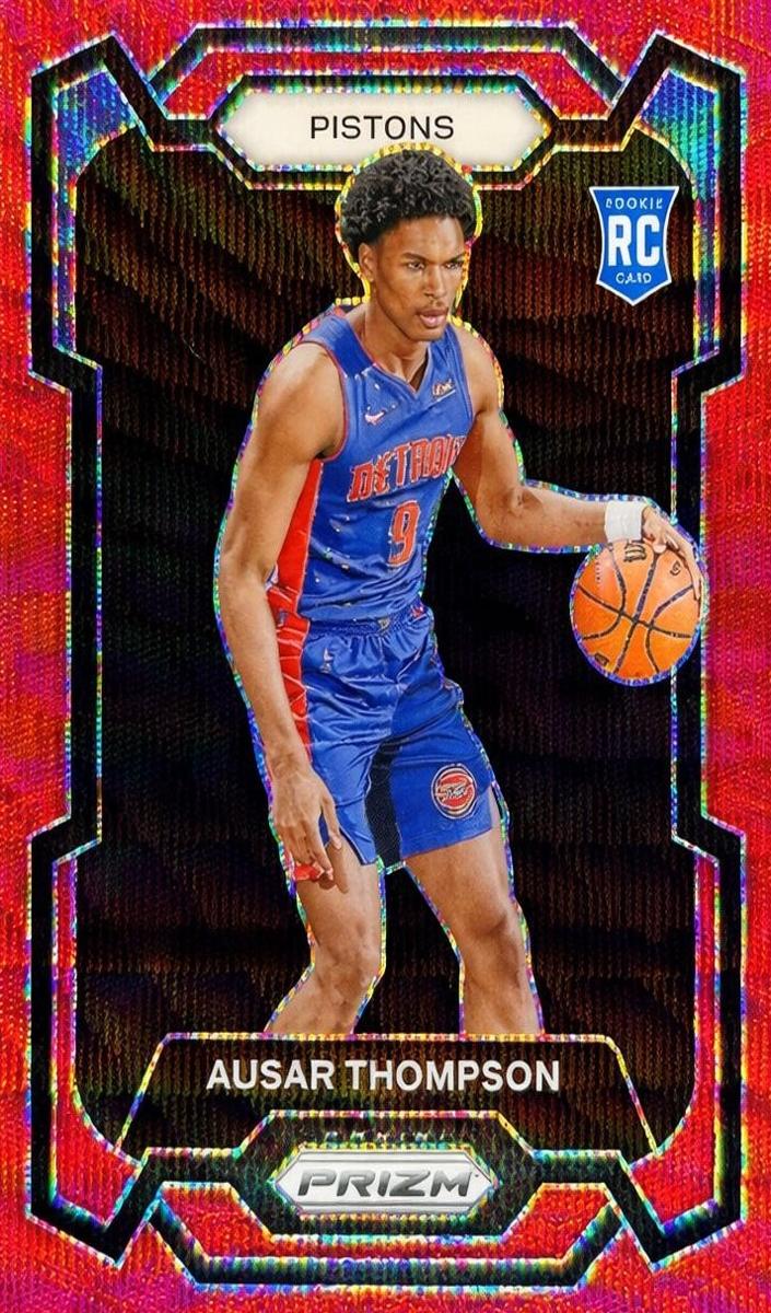 2023 Panini Prizm Basketball Ruby Wave Ausar Thompson #178 PSA 9