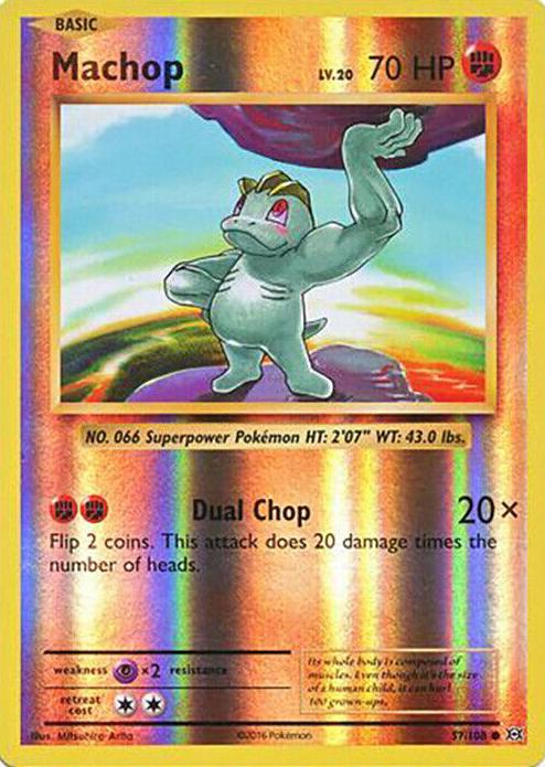 2016 Pokemon XY Evolutions Reverse Foil Machop #57 CGC 8.5