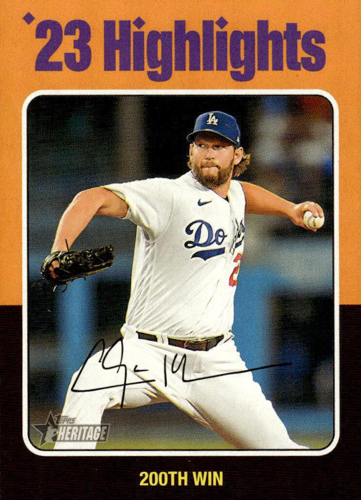 2024 Topps Heritage Baseball Clayton Kershaw #4 PSA 10