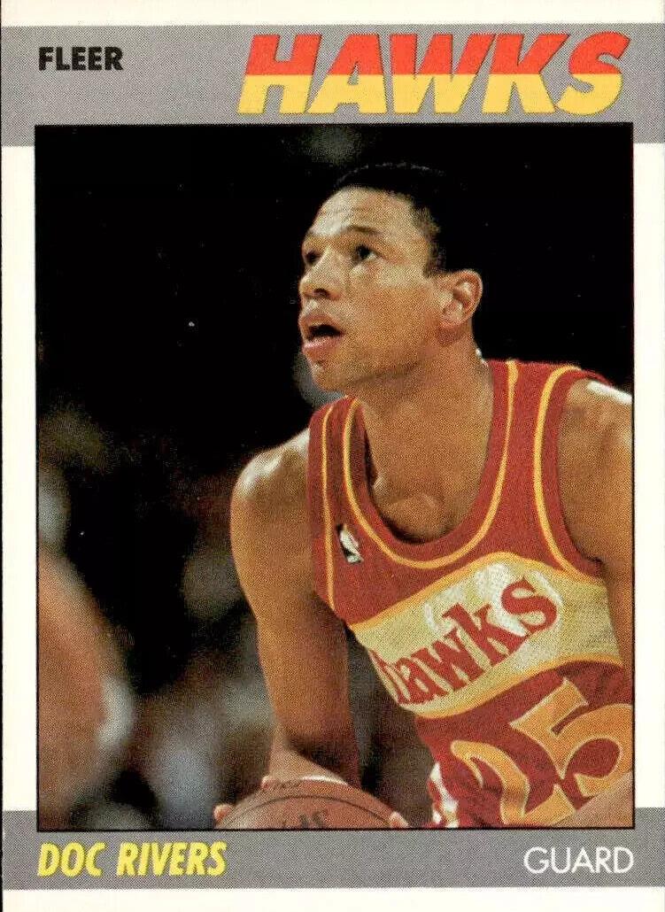 1987 Fleer Basketball Doc Rivers #92
