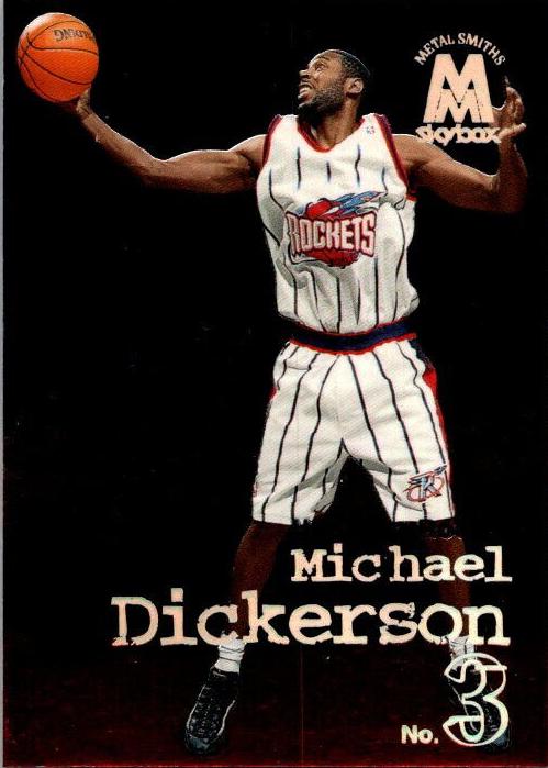 1998 Skybox Molten Metal Basketball Michael Dickerson #32 BGS 8.5