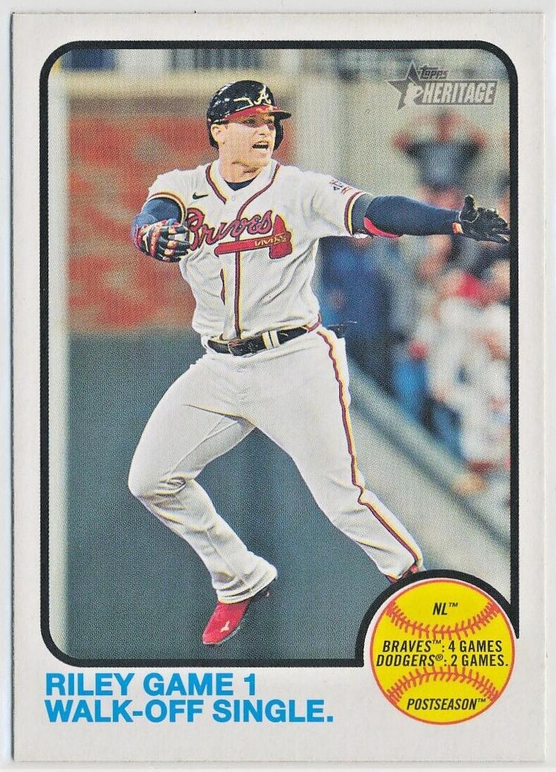 2022 Topps Heritage Baseball Austin Riley #205