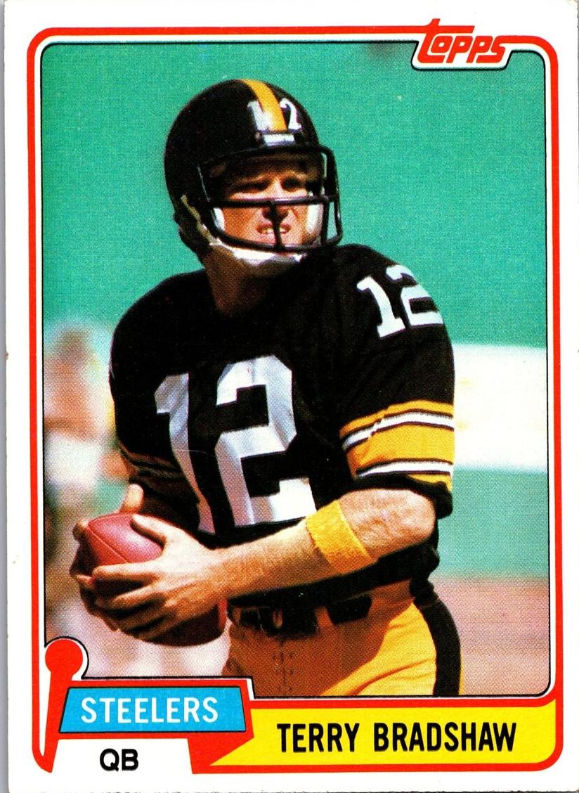 1981 Topps Football Terry Bradshaw #375 PSA 8.5