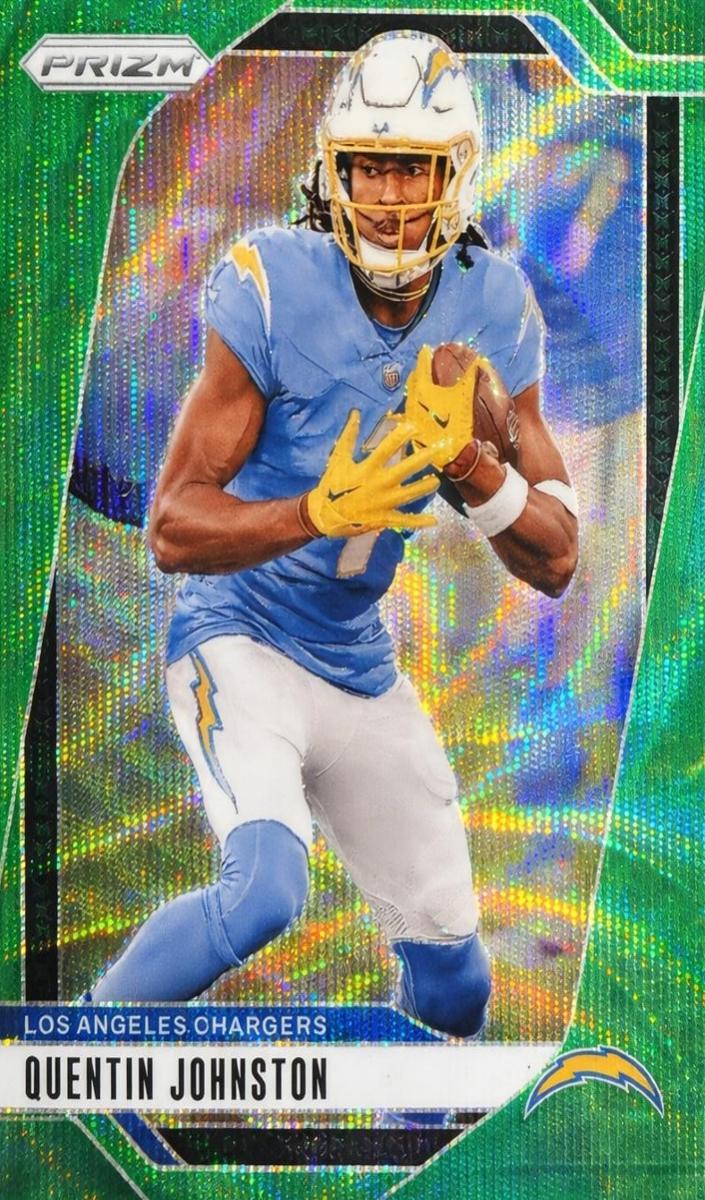 2024 Panini Prizm Football Green Wave Quentin Johnston #160