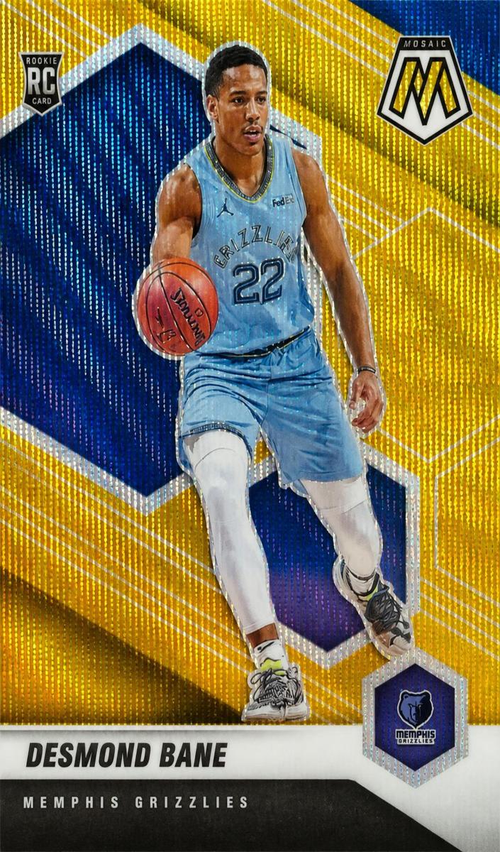 2020 Panini Mosaic Basketball Gold Wave Desmond Bane #211 PSA 9